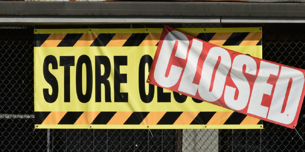 Closed retail store available for lease