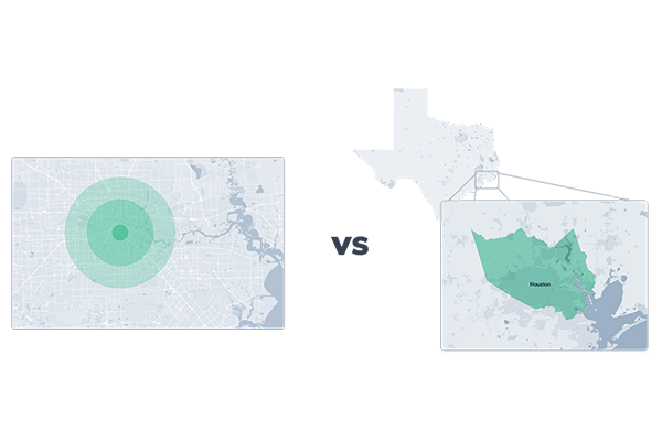 Select areas in void analysis